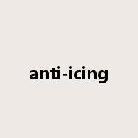 anti-icing是什么意思