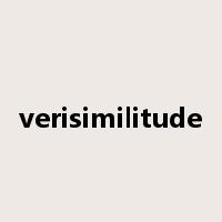 verisimilitude是什么意思