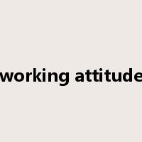working attitude是什么意思