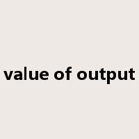 value of output是什么意思