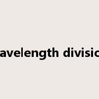 wavelength division是什么意思