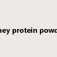 whey protein powder是什么意思