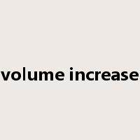 volume increase是什么意思