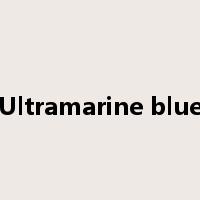 Ultramarine blue是什么意思