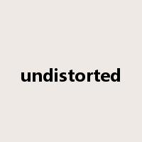 undistorted是什么意思