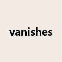 vanishes是什么意思