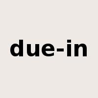 due-in是什么意思