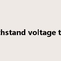 withstand voltage test是什么意思