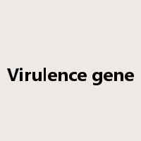 Virulence gene是什么意思