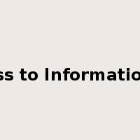 Access to Information Act是什么意思