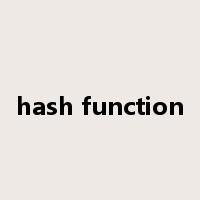 hash function是什么意思