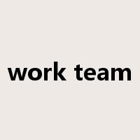 work team是什么意思