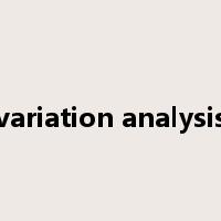variation analysis是什么意思