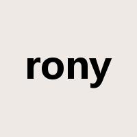 rony是什么意思