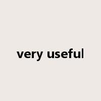 very useful是什么意思
