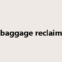 baggage reclaim是什么意思