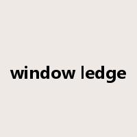 window ledge是什么意思