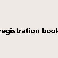registration book是什么意思