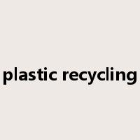 plastic recycling是什么意思