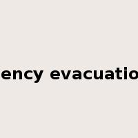 emergency evacuation plan是什么意思