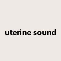 uterine sound是什么意思