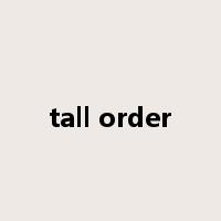 tall order是什么意思