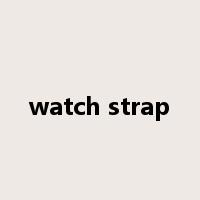 watch strap是什么意思