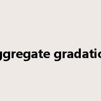 aggregate gradation是什么意思