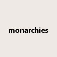 monarchies是什么意思