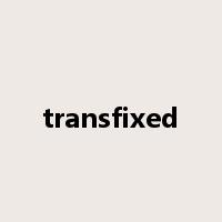 transfixed是什么意思