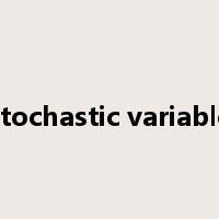 stochastic variable是什么意思