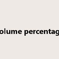 volume percentage是什么意思