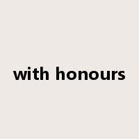 with honours是什么意思