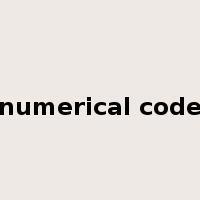numerical code是什么意思