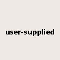 user-supplied是什么意思
