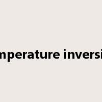 temperature inversion是什么意思