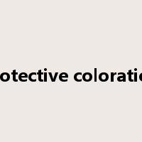 protective coloration是什么意思