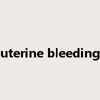 uterine bleeding是什么意思