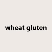 wheat gluten是什么意思