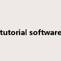 tutorial software是什么意思