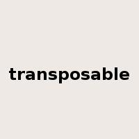 transposable是什么意思