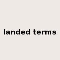 landed terms是什么意思