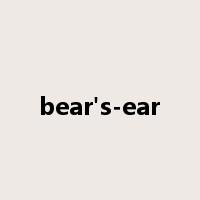 bear's-ear是什么意思