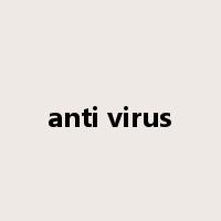 anti virus是什么意思