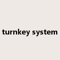 turnkey system是什么意思