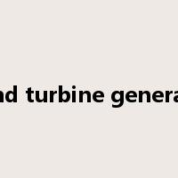 Wind turbine generator是什么意思