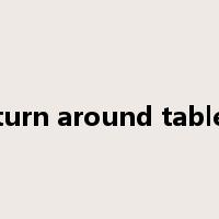 turn around table是什么意思