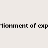 apportionment of expenses是什么意思