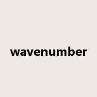 wavenumber是什么意思