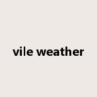 vile weather是什么意思